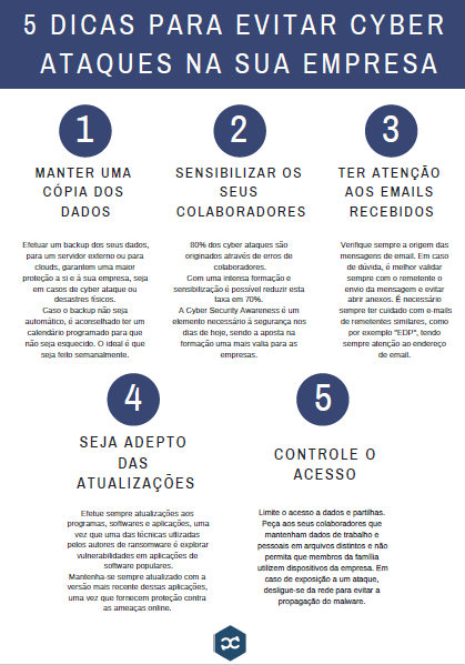 5 dicas de como evitar Cyber ataques